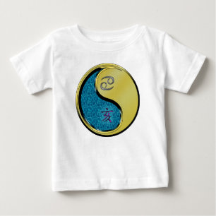 Camiseta De Bebé Cáncer y Jabalí de Metal