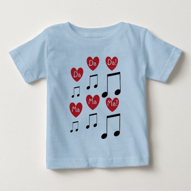 Camiseta De Bebé Canción de bebé (Anverso)