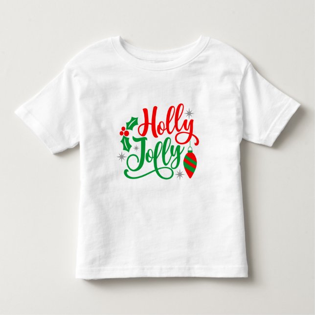 Camiseta De Bebé Canción de Navidades Holly Jolly (Anverso)