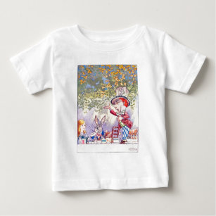 Camiseta De Bebé Canciones de Alicia: Un loco Fiesta de té