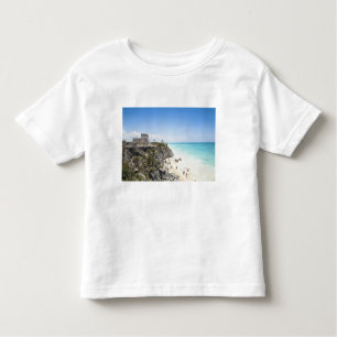 Camiseta De Bebé Cancún, Quintana Roo, México - Ruinas en una colin