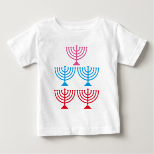 Camiseta De Bebé Candelabro menorraquis judío