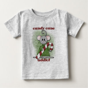 Camiseta De Bebé Candy Cane Addict Tshirts y regalos