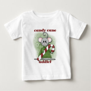 Camiseta De Bebé Candy Cane Addict Tshirts y regalos