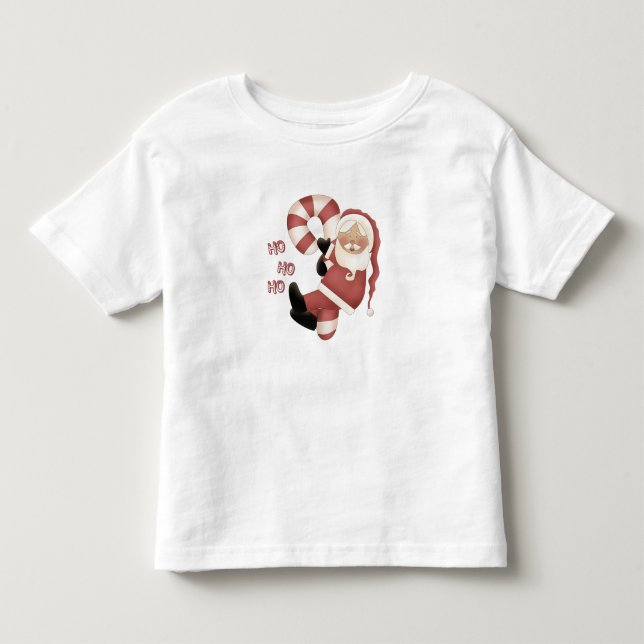 Camiseta De Bebé Candy Cane Santa (Anverso)