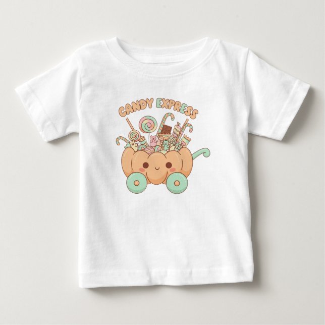 Camiseta De Bebé Candy Express Cebolla Kawaii (Anverso)