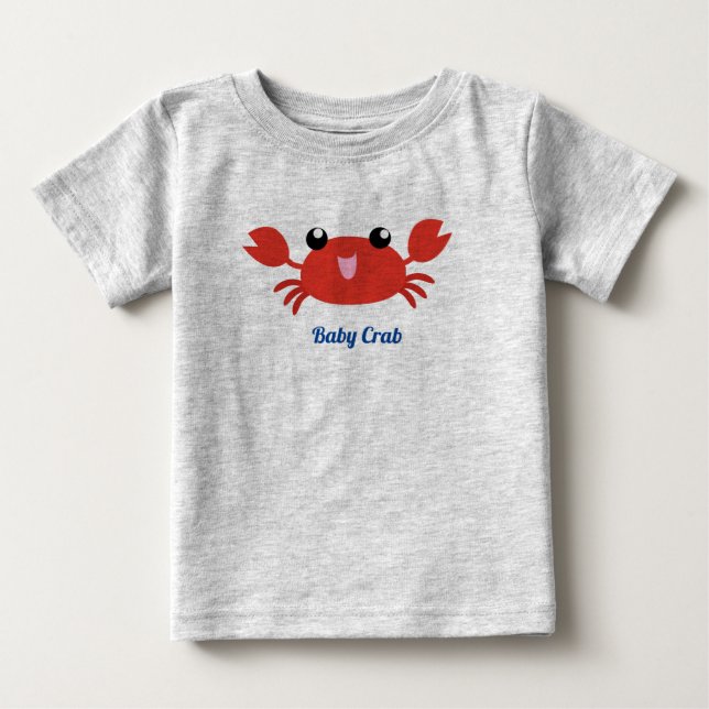 Camiseta De Bebé Cangrejo de bebé (Anverso)