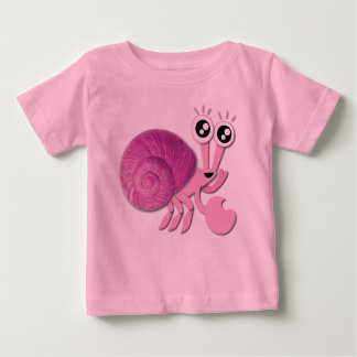 Camiseta De Bebé Cangrejo ermitaño rosado