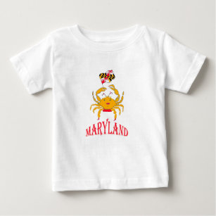 Camiseta De Bebé Cangrejo feliz en Maryland