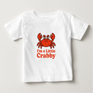 Camiseta De Bebé Cangrejo Rojo Juguetón – Humor “Estoy un Poco Irri