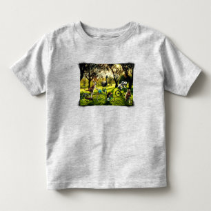 Camiseta De Bebé Canguro Koala Wombat Emú en Bicicleta Divertido