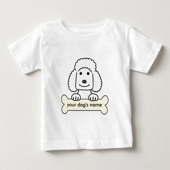 Camiseta De Bebé Caniche personalizado (Anverso)