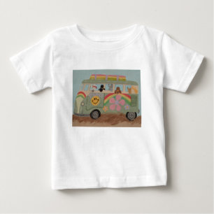 Camiseta De Bebé Caniches en Furgoneta Hippie