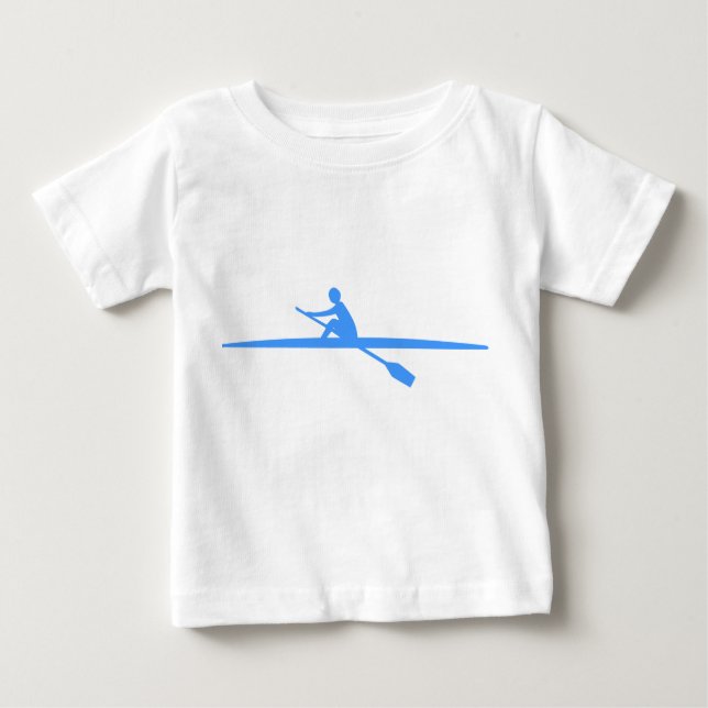 Camiseta De Bebé Canoa - Azul bebé (Anverso)