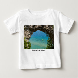 Camiseta De Bebé Canoa de rock artístico