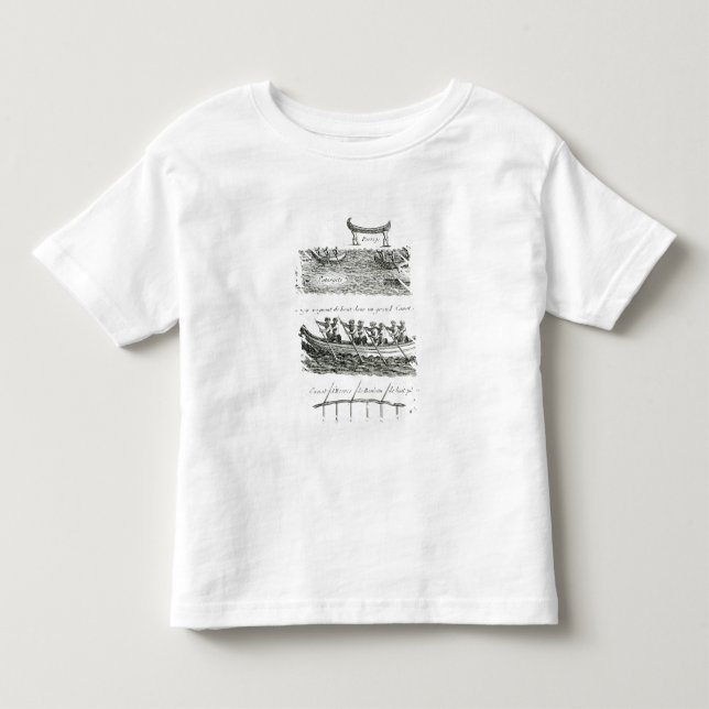 Camiseta De Bebé Canoa del Iroquois (Anverso)