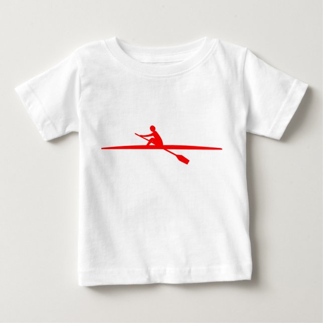 Camiseta De Bebé Canoa - Rojo (Anverso)