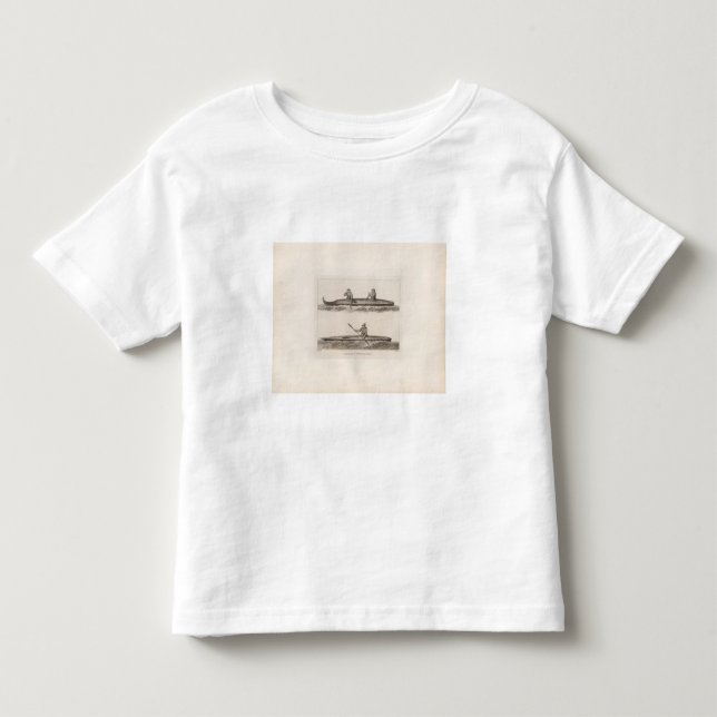 Camiseta De Bebé Canoas, Oonalashka, Alaska (Anverso)