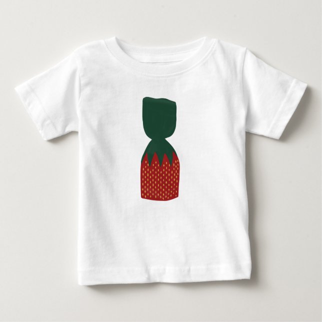 Camiseta De Bebé Cañones Bon Bons de fresa (Anverso)