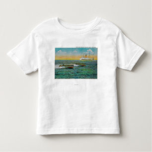 Camiseta De Bebé Canotaje de la velocidad en la isla de Catalina,