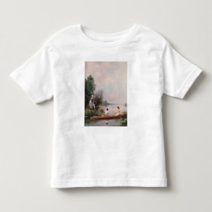 Camiseta De Bebé Canotaje en el río, siglo XIX