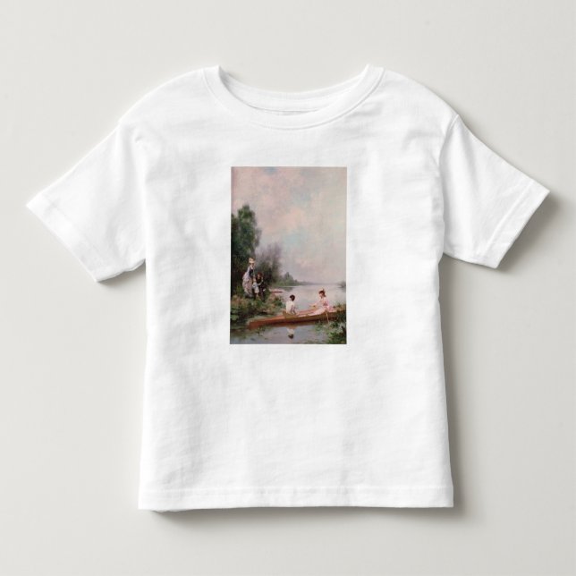 Camiseta De Bebé Canotaje en el río, siglo XIX (Anverso)