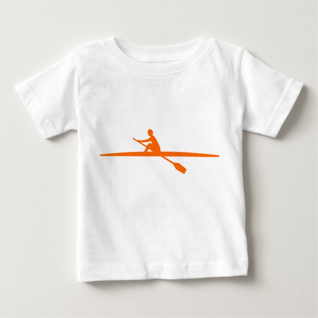 Camiseta De Bebé Canotaje - Naranja (Anverso)