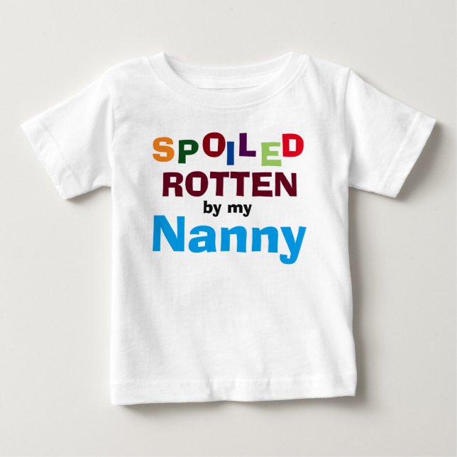 Camiseta De Bebé Cansado De Mi Nanny Baby Toddler T-Shirt (Anverso)