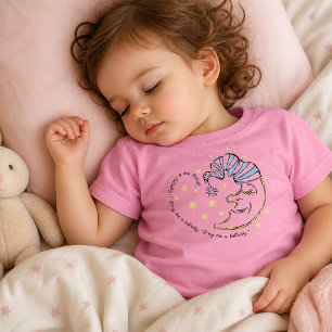 Camiseta De Bebé Cántame una Cuna Media Luna Bebé