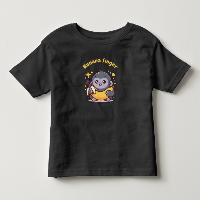 Camiseta De Bebé Cantante de plátano (Anverso)