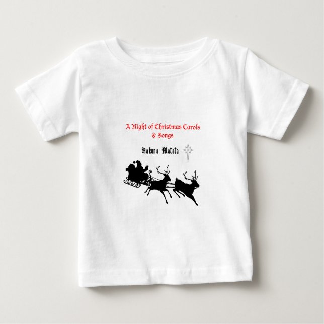 Camiseta De Bebé Cantar a lo largo de los Navidades - villancicos y (Anverso)
