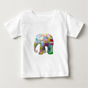 Camiseta De Bebé Canto retro de elefante lindo