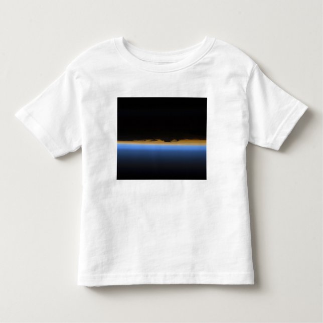 Camiseta De Bebé Capas de la atmósfera terrestre (Anverso)