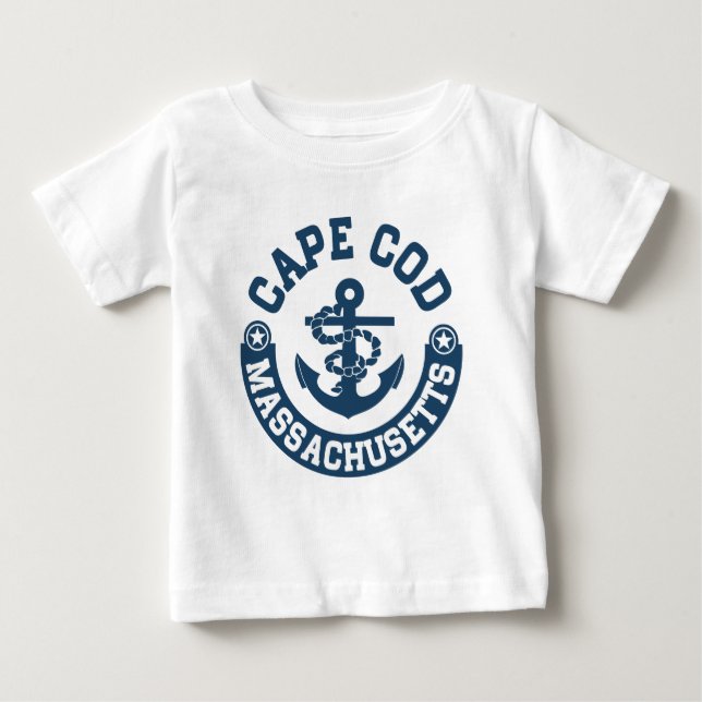Camiseta De Bebé Cape Cod Massachusetts (Anverso)