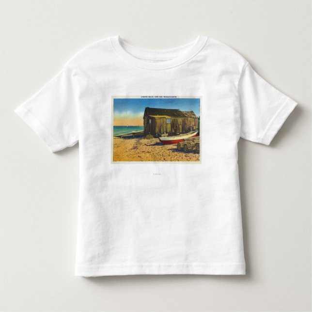 Camiseta De Bebé Cape Cod, MassachusettsView de una cabaña de la (Anverso)
