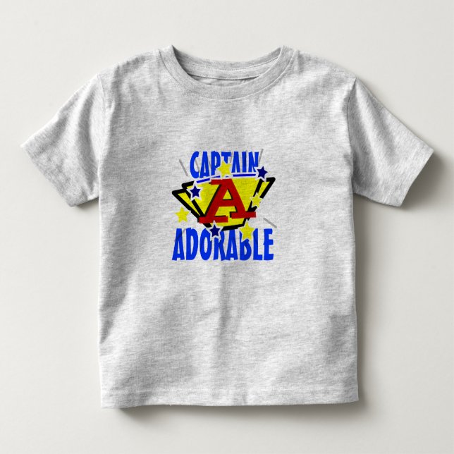 Camiseta De Bebé Capitán Adorable Cute Toddler Tee (Anverso)