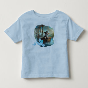 Camiseta De Bebé Capitán cachorro su barco en busca de peces