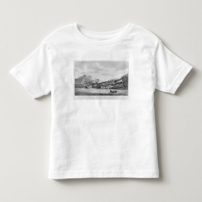 Camiseta De Bebé Capitán Cook que es naufragado (Anverso)