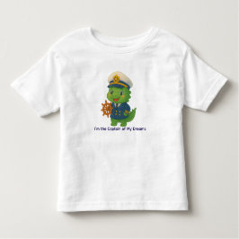 Camiseta De Bebé Capitán de barco lindo dinosaurio – Trabajos de Di