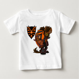 Camiseta De Bebé Capitán frecuentado 1 del equipo de maderas