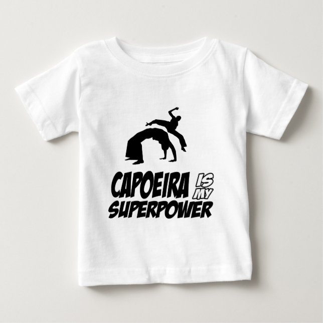 Camiseta De Bebé capoeira mi superpotencia (Anverso)