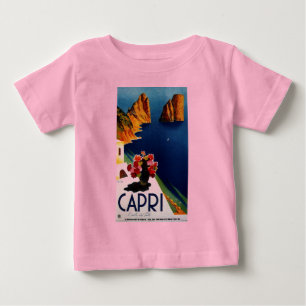 Camiseta De Bebé Capri Italia Viajes Vintage