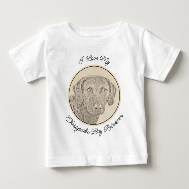 Camiseta De Bebé Captura de la bahía de Chesapeake Pintando arte or (Anverso)