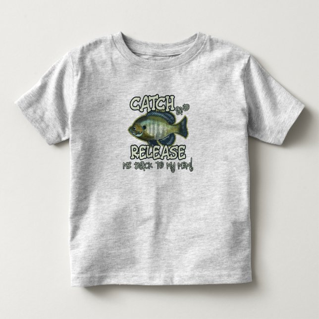 Camiseta De Bebé Captura y liberación de mi madre | Pesca divertida (Anverso)
