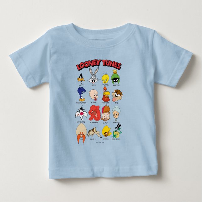 Camiseta De Bebé Capturas de cabeza de LOONEY TUNES™ (Anverso)