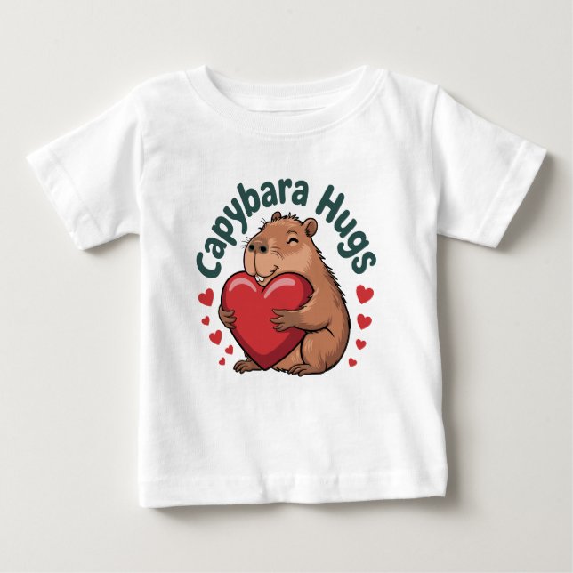 Camiseta De Bebé Capybara Hugs (Anverso)