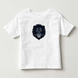 Camiseta De Bebé Cara de león negra