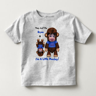 Camiseta De Bebé Cara de mono (camisas pequeñas para niños)