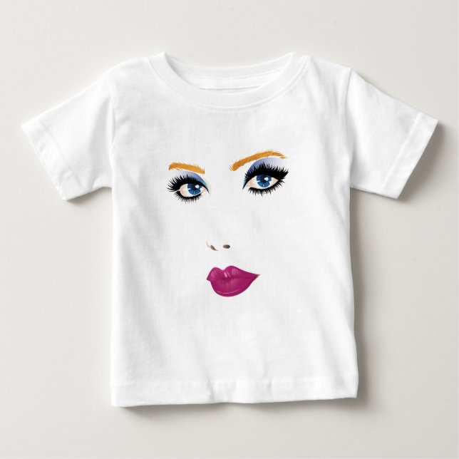 Camiseta De Bebé Cara de mujer de belleza 2 (Anverso)