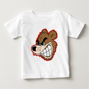 Camiseta De Bebé cara de oso gruñón enfadado